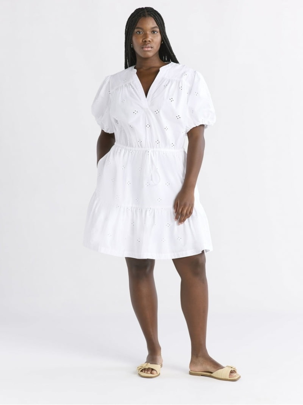 Free Assembly Women's and Women's Plus Cotton Eyelet - Picture 5 of 15